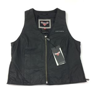 NWT $129 Victory Motorcycles Womens Leather Vest